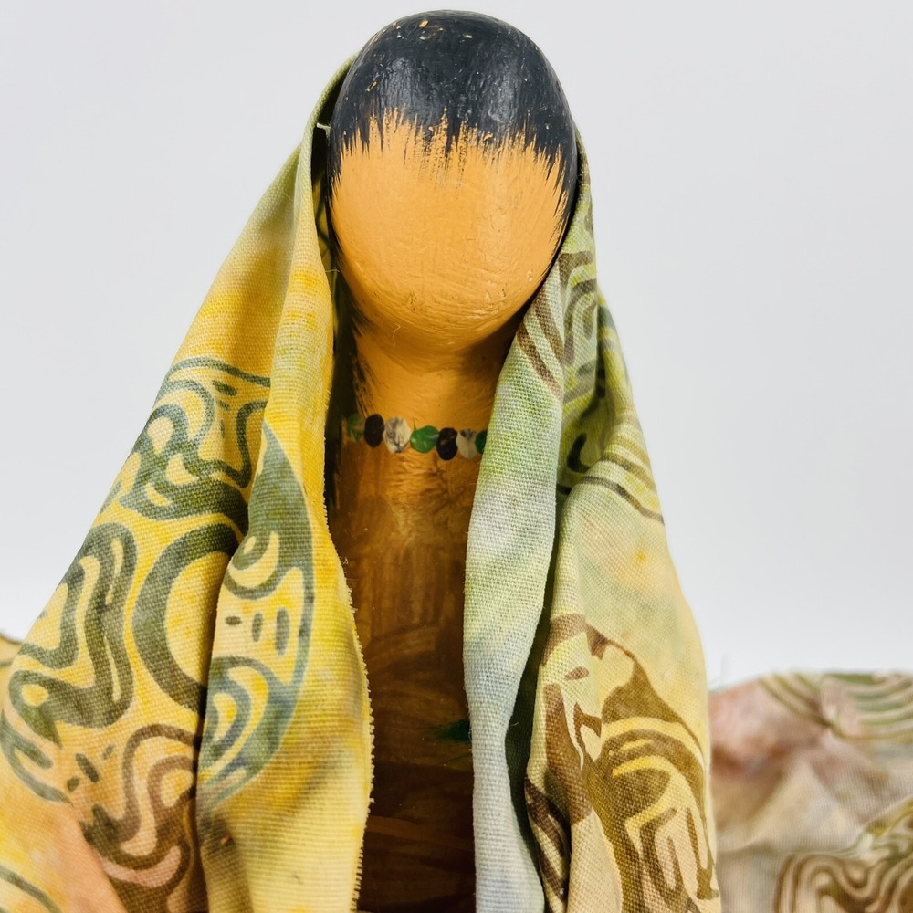 Gourd Angel Tree Topper Signed Sharon Patrick Vintage